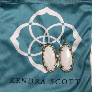 White Kendra Scott Earrings